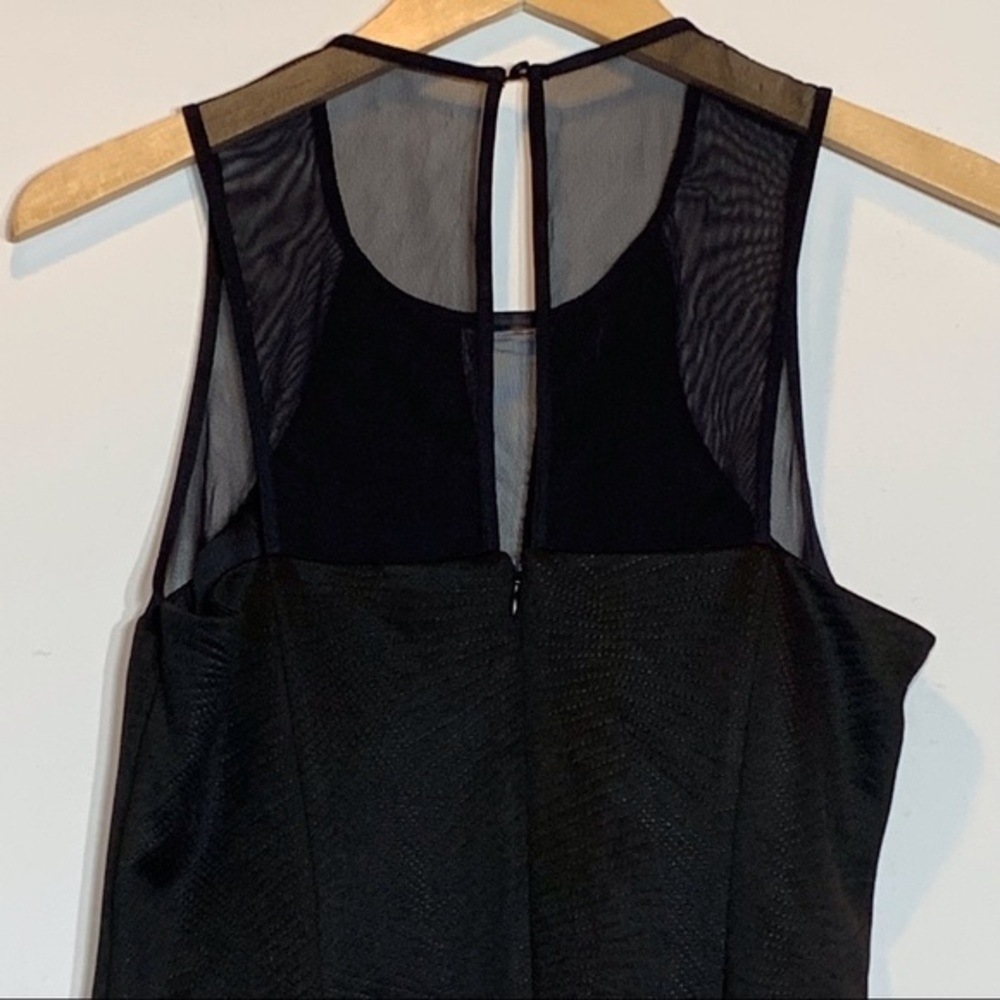 EUC Guess Black Illusion Back Textured Dress - Picture 7 of 8